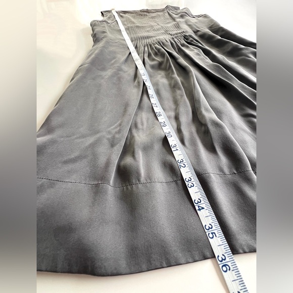 Mexx 100% Silk Pleated Sleeveless Dress with Tie Back Size 38 - Picture 8 of 10